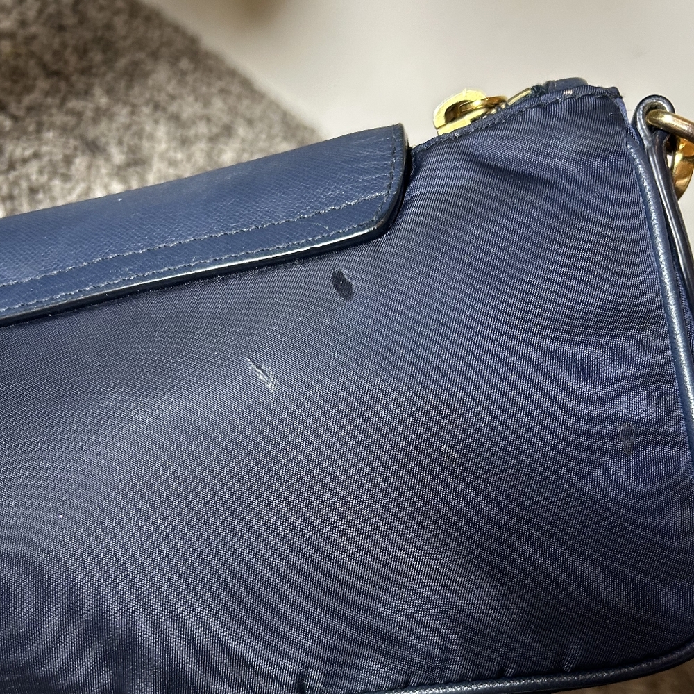 Prada Navy Blue Chain Crossbody Bag - Picture 7 of 15